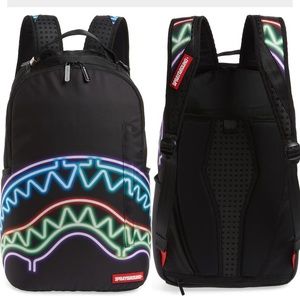 SOLD Sprayground  neon shark backpack